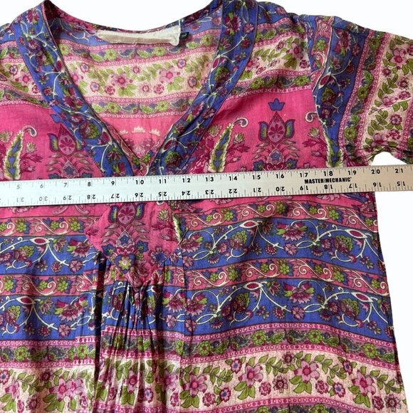 Jen's Pirate Booty Orwell Bohemian Floral Mini Dress Womens L Bell Sleeve Fairy - Picture 8 of 12